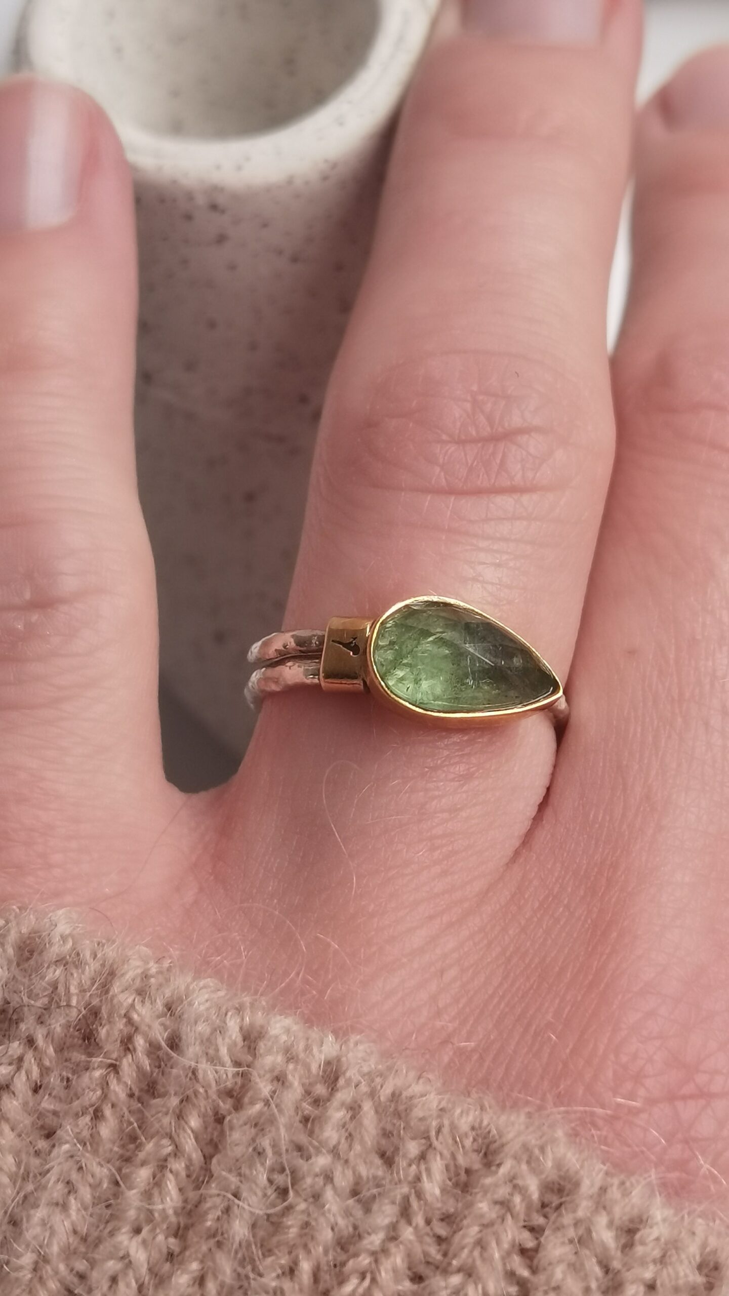 MM Sroka Design pierścionek z turmalinem